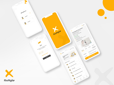 RxAgile App UI android app ui app ui education app ui home screen ui illustration illustrations ios app ui learning app learning app ui lms mentor app ui rxagile splash ui student app ui ui uidesign uiux ux video ui