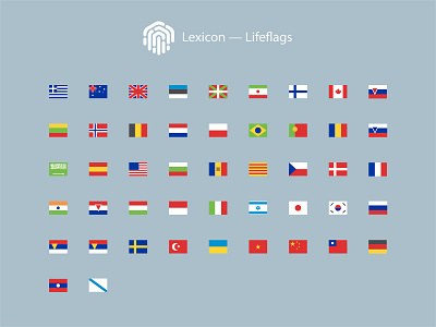 Lexicon - Liflags banderas country editor flags flat icons languages translations ui
