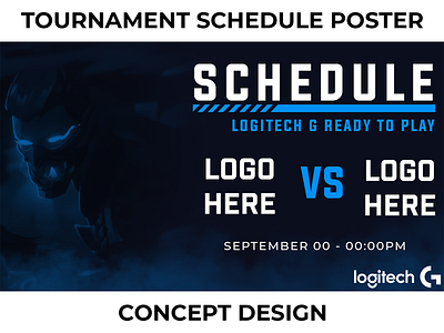 LogitechG Ready To Play Organized By CGL Esports Schedule Poster concept design design esports gaming graphic design schedule tournament valorant