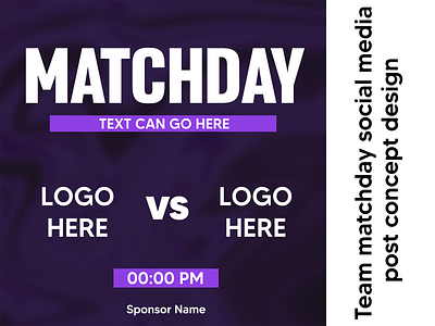 Matchday concept social media poster concept design design esports gaming graphic design poster schedule social media tournament