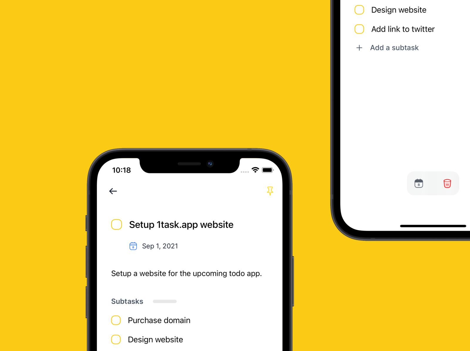 1Task task detail by Jakob Fiegerl on Dribbble