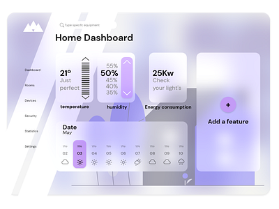 Home dashboard