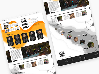 Bike shop, press page bikeshop design desktop glassmorphism organic press page uiux