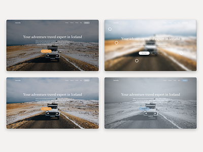 Travel expert landpage possibilities car design landpage travel ui