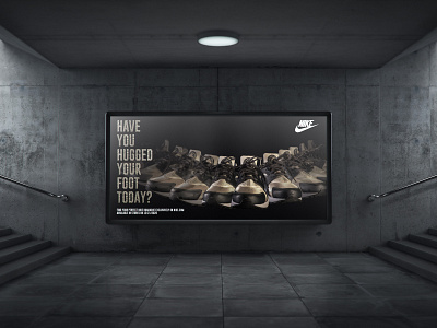 Key Visual for Nike Campaign billboard design branding design graphics layout logo poster poster design type typography