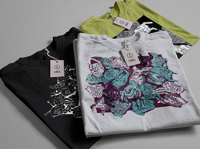 Design for t-shirts branding clothes clothesline design graphics hands linocut linocut style tshirt art tshirtdesign