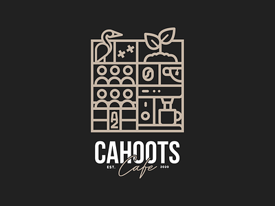 Cahoots Cafe Branding brand elements branding cafe cahoots coffee logo
