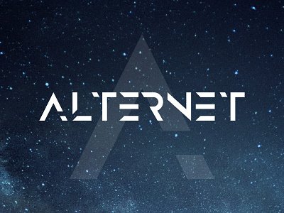 Alternet Logo alternet logo clean minimal digital logo future logo space space logo video game logo