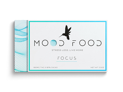 Focus bird logo branding branding agency cannabis chocolate chocolate bar edibles marijuana packaging