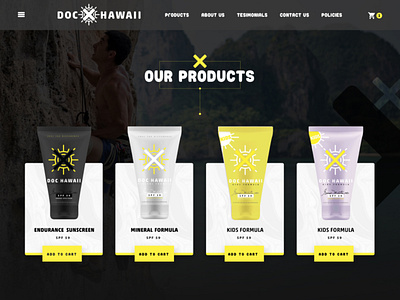 Doc Hawaii ecommerce ian stirton product section sunscreen