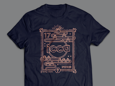 ICCA Swag apparel icons illustration t shirt