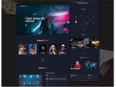 Music Website Design