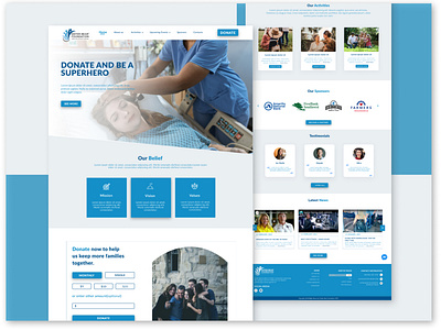 Non Profit Foundation Website Design design landingpage typography ui ux website