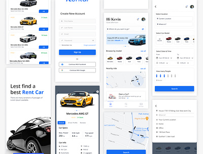 Car Rental Mobile Apps apps car booking app car rental design mobile apps ui ux
