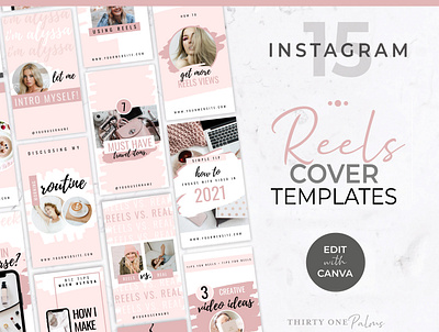 Instagram Reels Templates for Canva branding business marketing canva canva graphics canva template canva template set design diy design graphic design instagram instagram template reels social media social media canva template