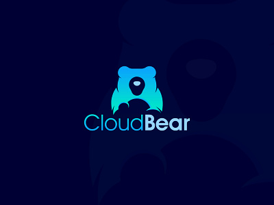 CloudBear art direction bear bearlogo blue bluecolor bluelogo branding cloud cloudlogo creative design flat logo logo design logodesigner minimal minimalistlogo vector