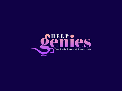 Help Genies branding colors flat genie genielogo helplogo logo logo design logodesigner minimal minimalistlogo trendinglogo vector