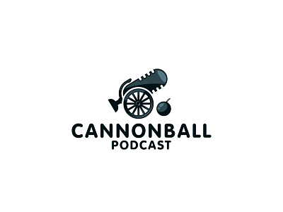 Cannonball Podcast balllogo branding cannonball logo design flat logo logo design logodesigner mic logo miclogo minimal minimalistlogo podcasr podcastlogo portfolio trendinglogo valley vector