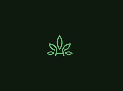 Hemp Logo branding cannabis logo flat logo h logo hemp hemp logo logo logodesigner logologo design marijuana marijuana logo medical logo minimal minimal logo minimalistlogo vector