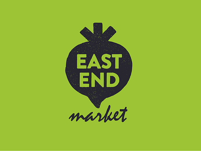 East End Market I beet branding farmers market fresh green grow logo plant vegetable veggie