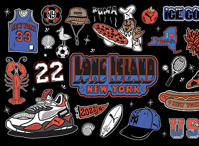 PUMA NEW YORK branding hand lettering illustration newyork nyc patch puma shoe usa