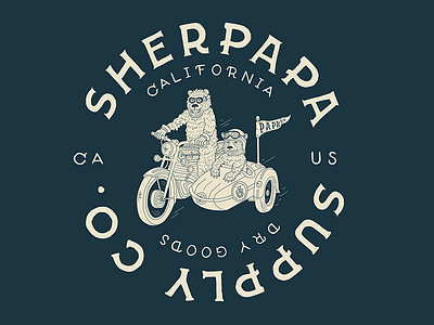 Sherpapa T-shirt Design branding explore hand lettering illustration type working