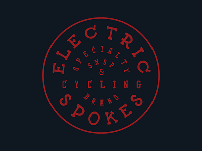 Electric Spokes Bicycle Shop bicycle branding explore hand lettering illustration shop type working