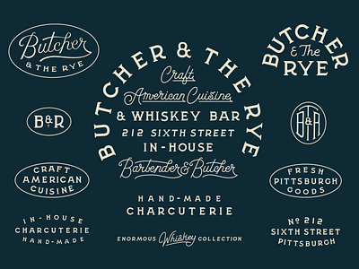 Butcher & The Rye Custom Lettering