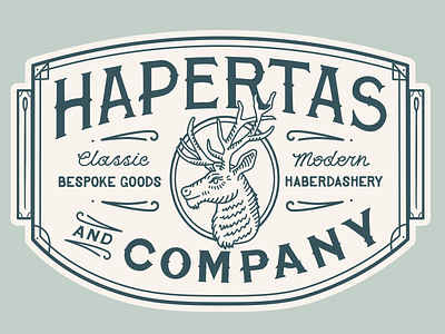 Hapertas Rebranding and Identity design bespoke branding classic fashion graphic design lettering menswear typography