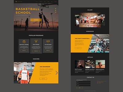 Basketball School website