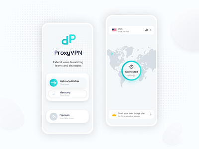 Proxy VPN app application branding connection illustration logo minimalism modern ui vpn white