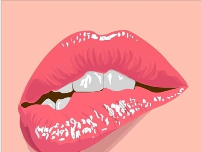 lip f illustrator vectorart