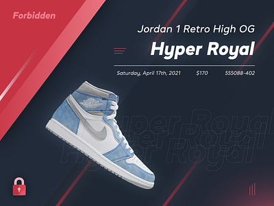 Sneaker Release for Forbidden branding design illustration