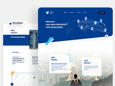 Almas Data - Alumni Network Landing Pages