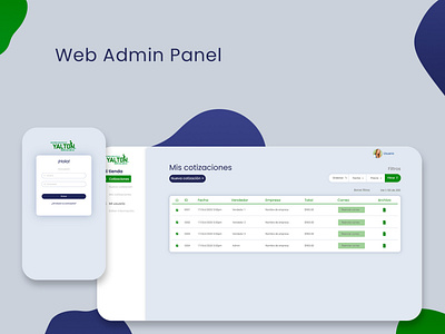 Quotation - web admin panel app design uidesign web webdesign