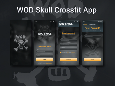 Crossfit App crossfit design fitness fitness app gym mobile mobile app mobile ui product design ui