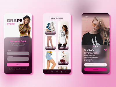 Mockup Grape Store App