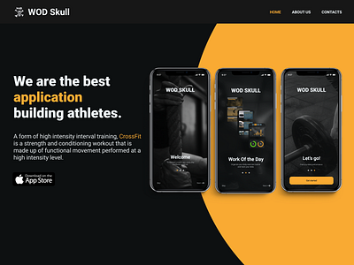 Onboarding mockup for Crossfit App crossfit dailyui fitness fitnessapp gym mobile mobileapp mobileui product productdesign ui uidesign uiux