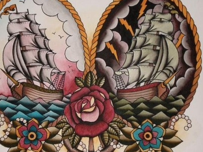 Sailors delight rope roses sailor tattoo