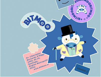 BITMOO bitmoo blue branding character chile collectibles design illustration like a sir mascot video games