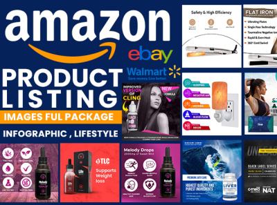 I will design amazon listing, product infographic, and lifestyle