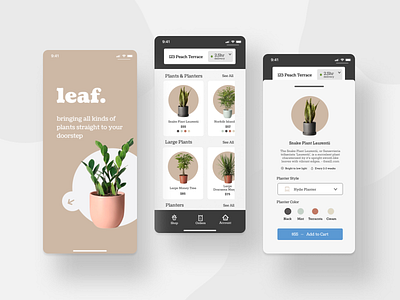 E-Commerce App Concept app design e commerce ecommerce figma graphic design icon illustration logo plant app typography ui ux vector