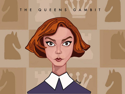 The Queen's Gambit artwork digital digital art digital painting fanart illustration netflix series art thequeensgambit