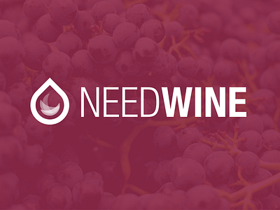 Need Wine Branding bottle brand drop heart logo logotype wine