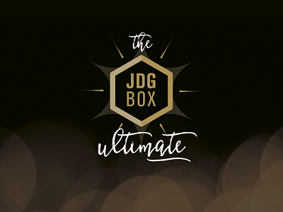 the JDGBOX ultimate Branding box brand geek gold logo logotype