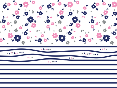 Culotte petit bateau allover flowers illustration motif pattern