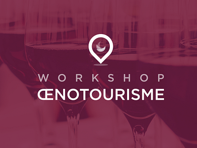 Workshop Oenotourisme bordeaux brand branding drop heart logo logotype wine