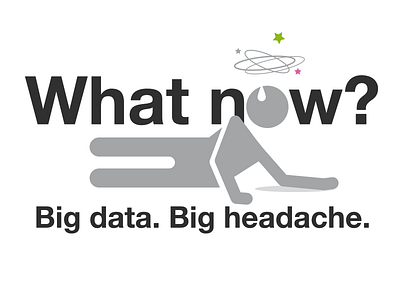 Data headache big data campaign data design headache illustration marketing type