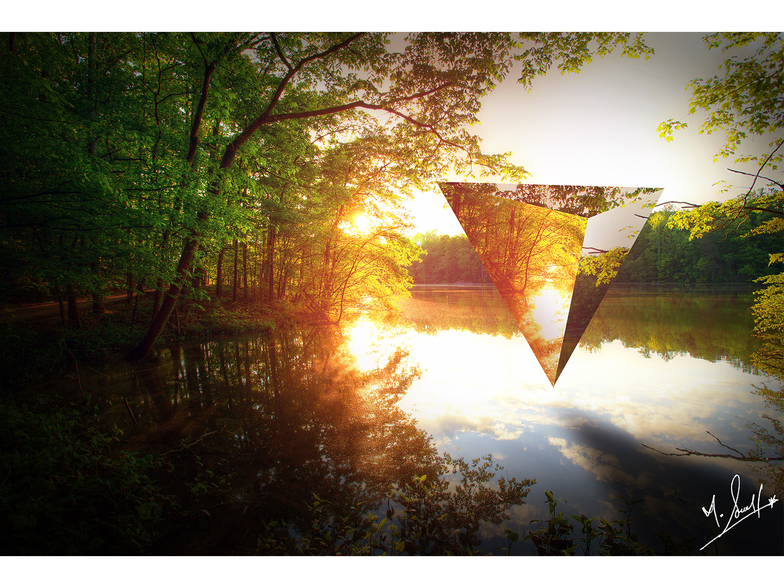 Prism Reflection with Lake by Muhammad Soban on Dribbble