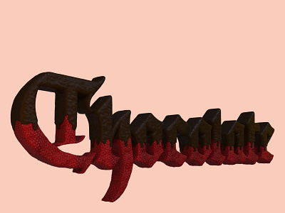 C is for Chocolate - 3D Lettering